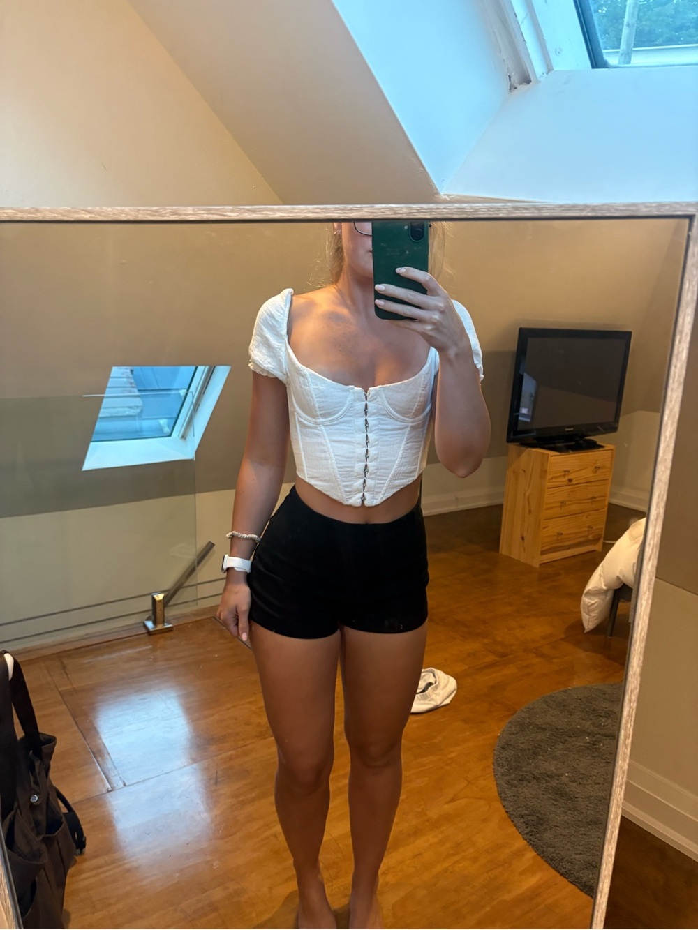 White Fox White Corset